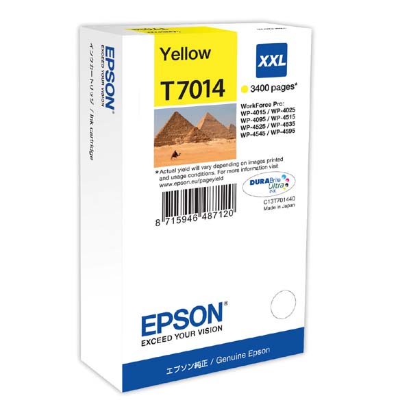 Epson WP4000/4500 Series Ink Cartridge XXL Yellow 3.4k C13T70144010