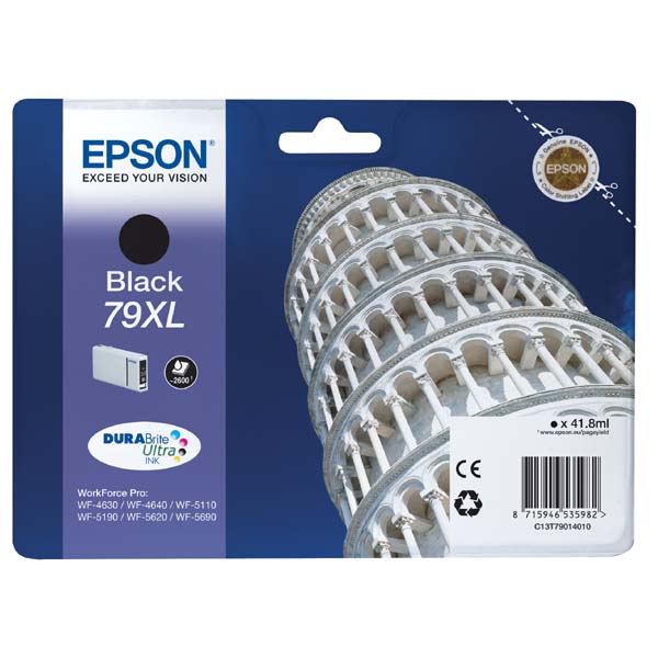 Epson Singlepack Black 79XL DURABrite Ultra Ink C13T79014010