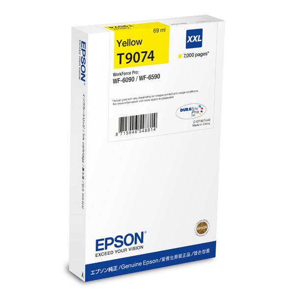 Epson WF-6xxx Ink Cartridge Yellow XXL C13T907440