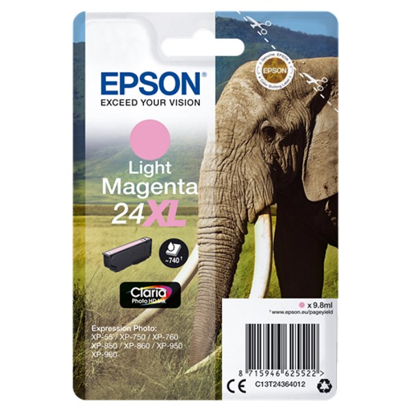 Epson Singl. Light Magenta 24XL Claria Photo Ink C13T24364012