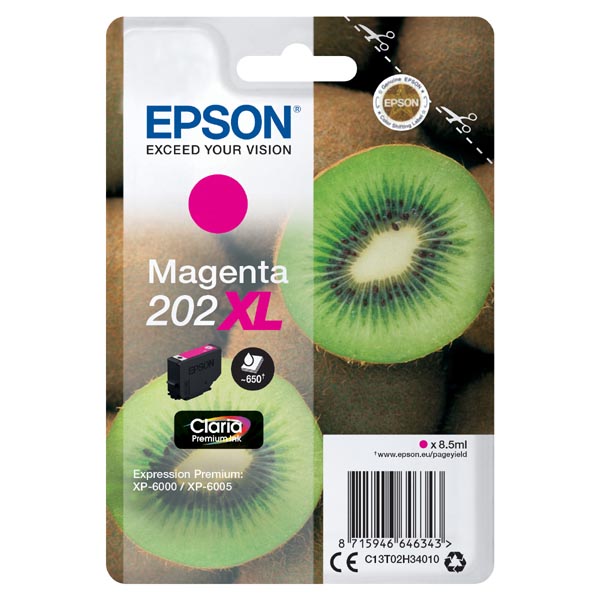 Epson singlepack,Magenta 202XL,Premium Ink,XL C13T02H34010