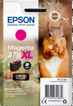 Epson Singlepack Magenta 378 XL Claria Photo HD C13T37934010
