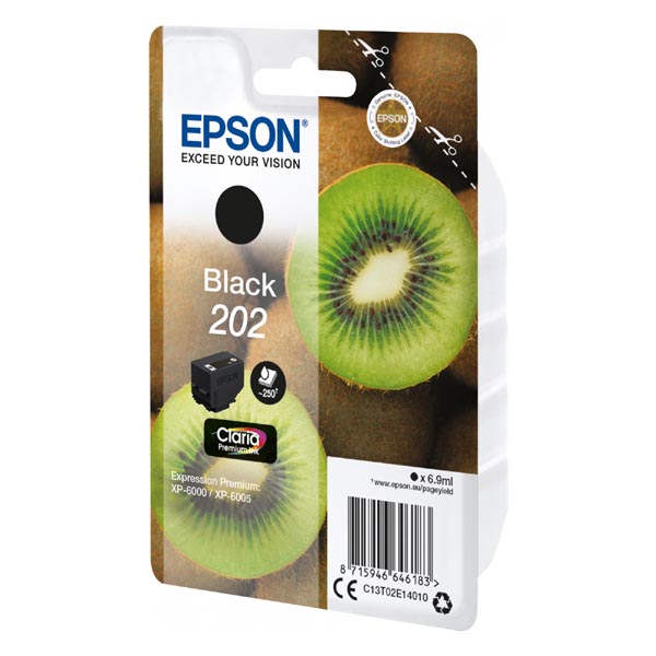 Epson ink černá 202 Premium-singlepack 6,9ml,stand C13T02E14010