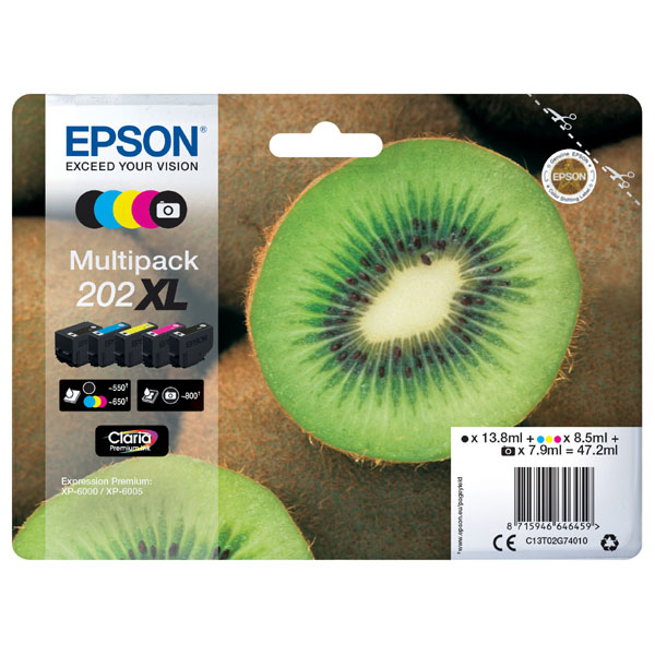 Epson multipack 5 barev,202XL Premium, XL C13T02G74010