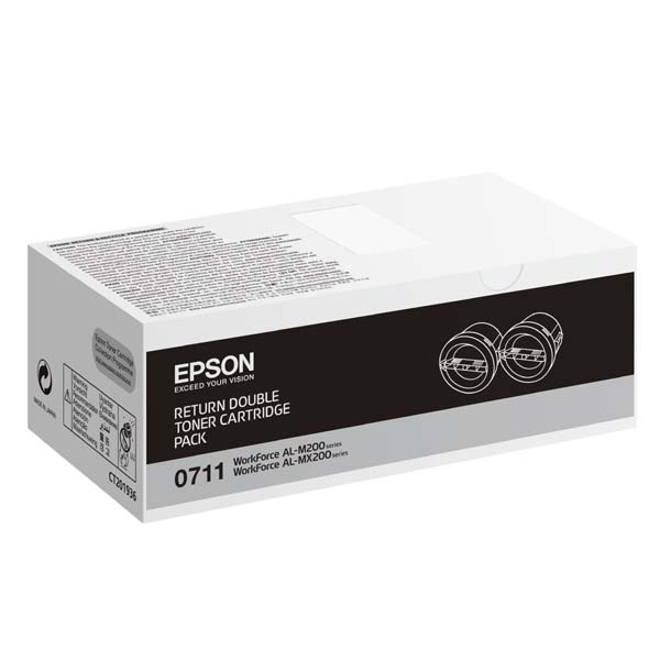 Epson Toner černý pro AL-M200/MX200,RETPack2x2500s C13S050711