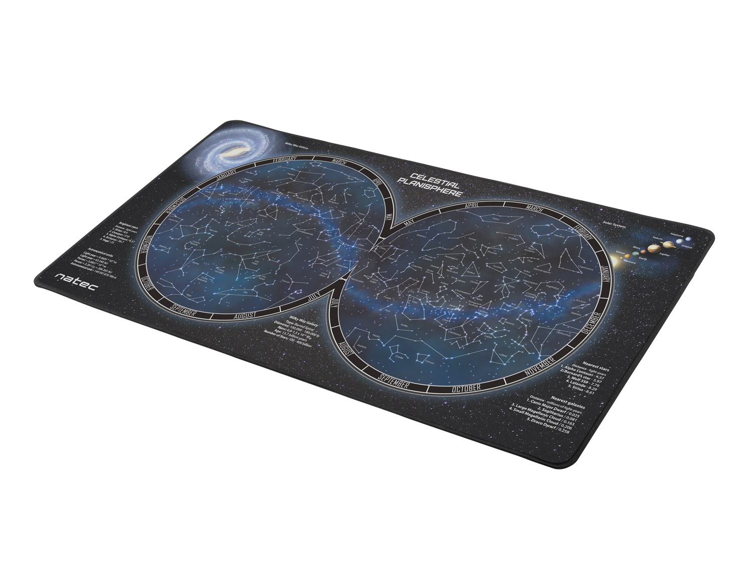 Natec OFFICE MOUSE PAD - Univers Map 800 x 400 NPO-1299