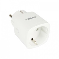 Umax chytrá zásuvka U-Smart Wifi Plug Mini, Wi-Fi,1x zástrčka,Amazon Alexa, Google Assistant,Android,iOS,bílá UB901