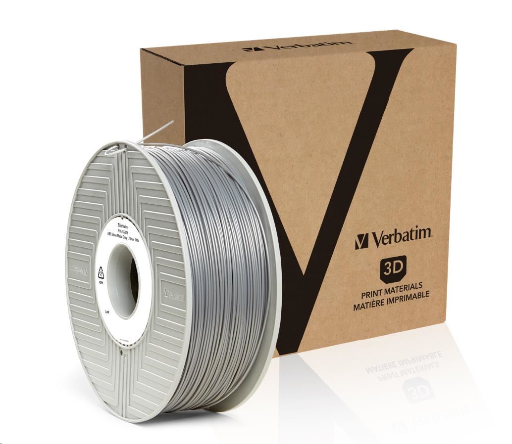 Verbatim Filament, ABS, Silver-Metalic Grey, 1,75 mm, 1 kg 55032