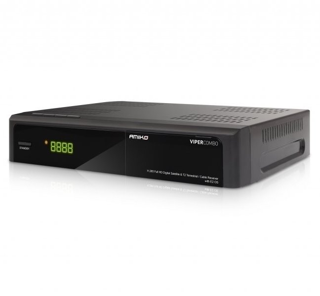 Amiko DVB-S2/T2/C přijímač VIPER COMBO/ Full HD/ čtečka karet/ H.265/HEVC/ EPG/ HDMI/ 2x USB/ LAN/ DC 12V DBKAMHC0211