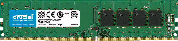 Crucial 4GB DDR4 2666MHz CL19 Unbuffered DIMM CT4G4DFS8266