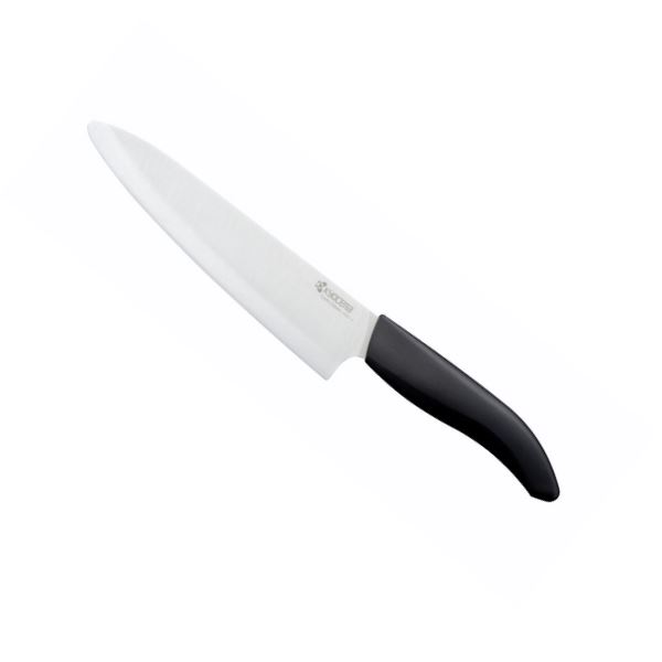 Kyocera keramický nůž s bílou čepelí 18 cm dlouhá čepel FK-180WH-BK