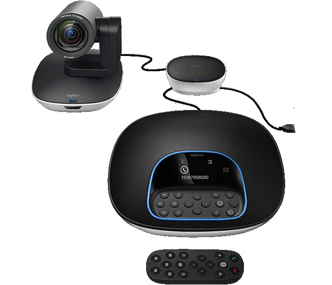 Logitech HD webkamera Group ConferenceCam, 1920x1080/USB/BT/NFC/Kensington port/ Dálkové ovládání 960-001057