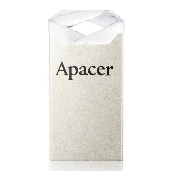 Apacer USB flash disk, 2.0, 64GB, AH111, stříbrný, bílý, AP64GAH111CR-1