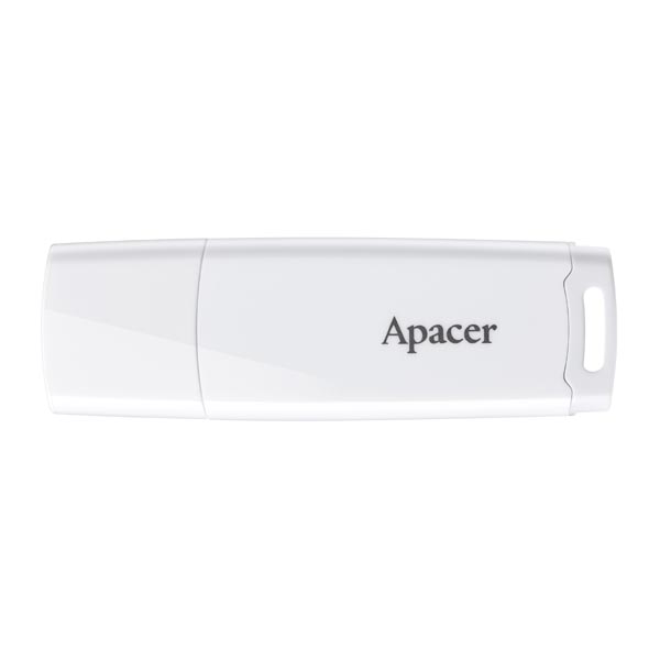 Apacer USB flash disk, 2.0, 64GB, AH336, bílý, bílá, AP64GAH336W-1, s krytkou
