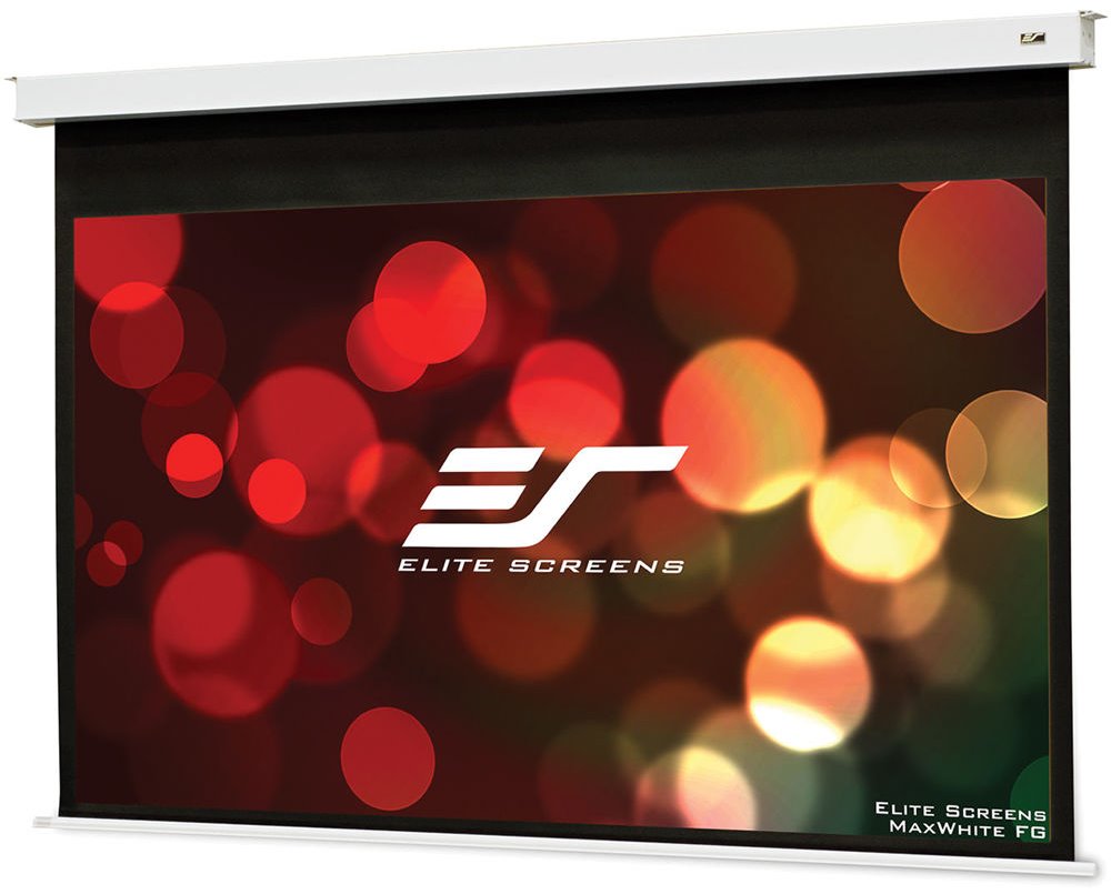 Elite Screens EVANESCE EB120HW2-E8 elektrické roletové plátno závěsné, 265x149cm, úhlopříčka 120 palců, 16:9, bílé pouzdro a černé okraje