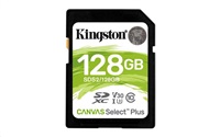 Kingston 128GB SDXC Canvas Select Plus, U1 V10 CL10 100MB/s SDS2/128GB