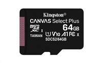 Kingston 64GB microSDXC Canvas Select Plus, A1 CL10 100MB/s bez adapteru SDCS2/64GBSP