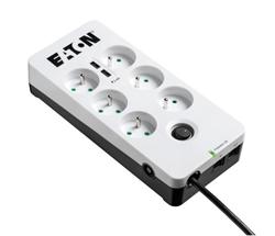 Eaton přepěťová ochrana Protection Box 6 Tel@ USB FR, 6 zásuvek+2x USB+telefon PB6TUF