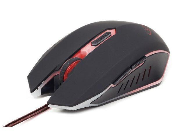 C-Tech Gembird myš MUSG-001-R, herní,optická,červeno-černá