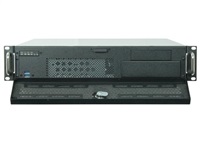 Chieftec Rackmount 2U UNC-210, mATX, half height PCI slots, Black, zdroj PSF-400B (400W) UNC-210M-B