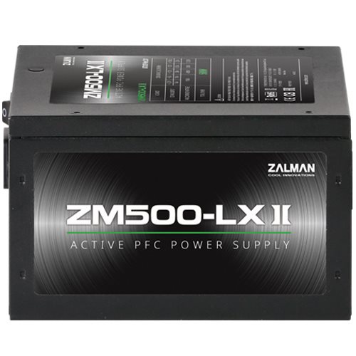 Zalman Zdroj ZM500-LXII 500W, eff. 85% ATX12V v2.31 Active PFC 12cm fan