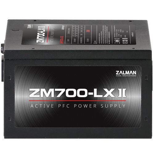 Zalman Zdroj ZM700-LXII 700W, eff. 85% ATX12V v2.31 Active PFC 12cm fan