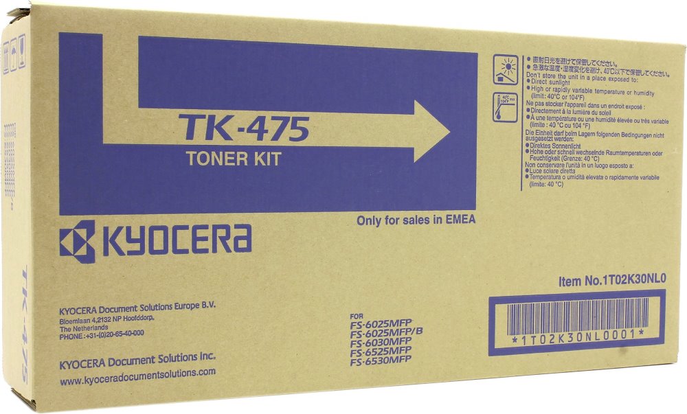 Kyocera toner TK-475, FS-6025, 6025, 6030, 15000 stránek, Černý