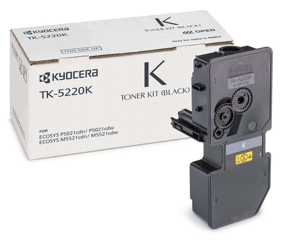 Kyocera toner TK-5220K, 1 200 A4, černý, pro M5521cdn, cdw, P5021cdn/cdw