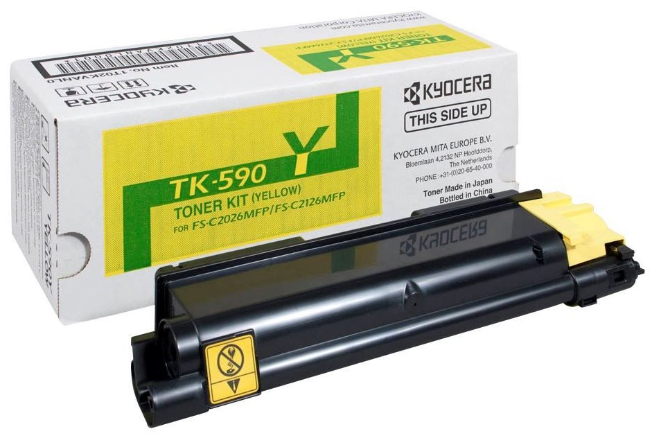 Kyocera toner TK-590Y, FS-C2026MFP, C2126MFP, 5 000 stran, Žlutý