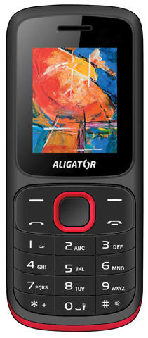 Aligator D210 Dual sim, černo-červený AD210BR