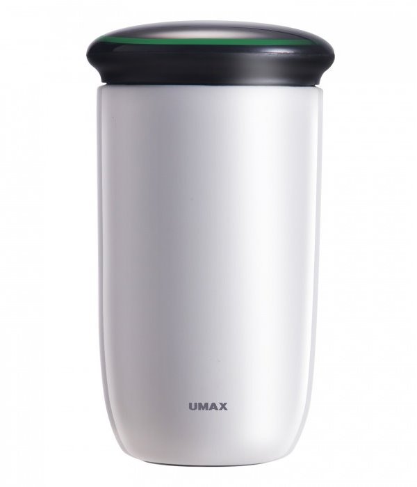 Umax chytrá láhev Cooling Cup C2 White, upozornění na pitný režim, objem 220ml, provoz 30 dní, USB, ocel UB704
