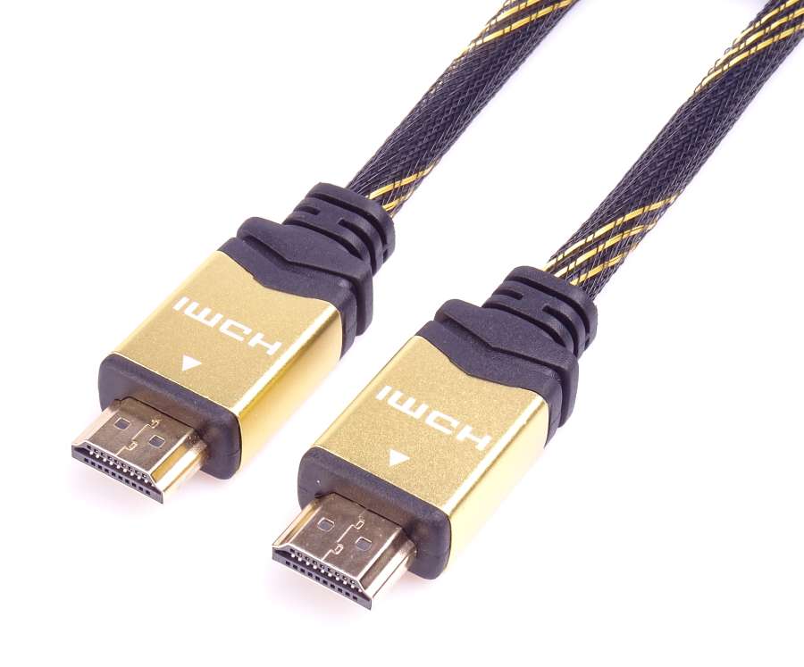 PremiumCord designový HDMI 2.0 kabel, zlacené konektory, 3m KPHDM2Q3