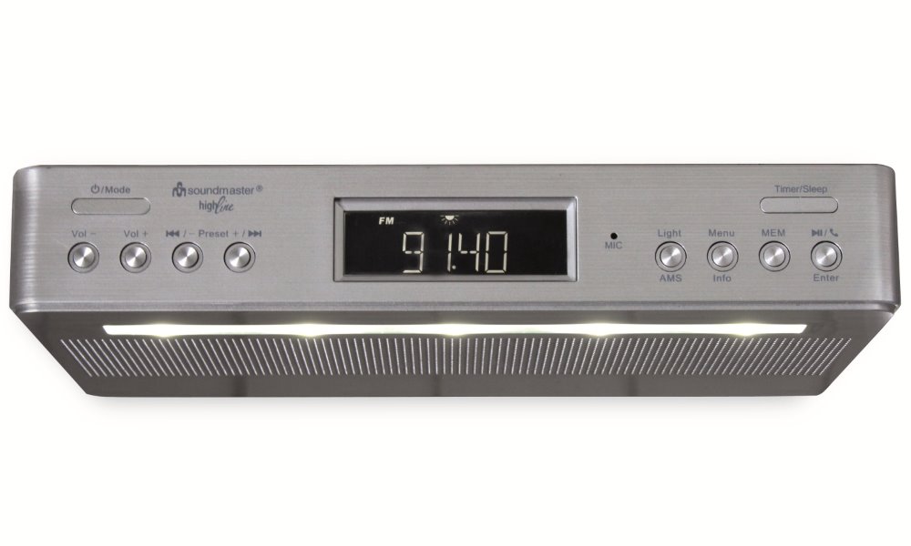 Soundmaster UR2045SI, kuchyňské rádio s DAB+/ RDS/ BT/ Duální alarm/ časovač/ stříbrný