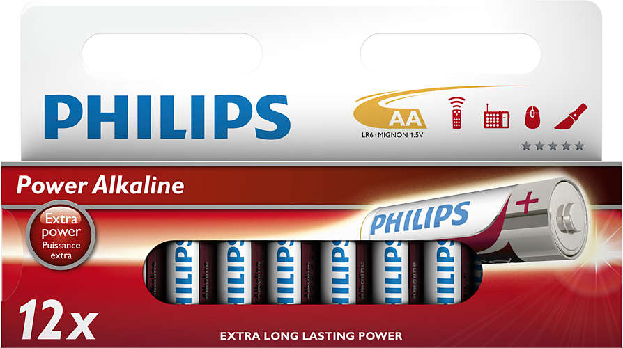 Philips baterie AA Power Alkaline - 12ks LR6P12W/10
