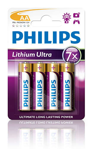 Philips baterie AA Ultra lithium - 4ks FR6LB4A/10