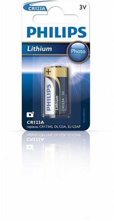 Philips baterie CR123A - 1ks CR123A/01B