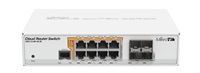MikroTik Cloud Router - Switch CRS112-8P-4S-IN, 128MB RAM, 8xGbit PoE LAN, 4xSFP, vč. L5