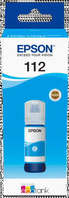 Epson 112 EcoTank Pigment Cyan ink bottle C13T06C24A