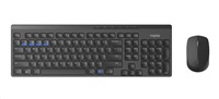 Rapoo 8100M Wireless Multi-Mode Optical Mouse and Keyboard Set Black CZ/SK 6940056182890