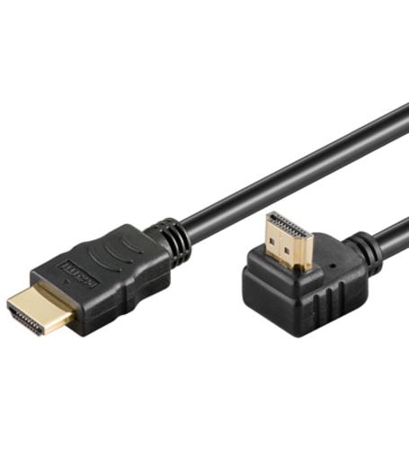 Premiumcord Kabel HDMI+Ethernet, zlac., 90°, 5m KPHDMEA5