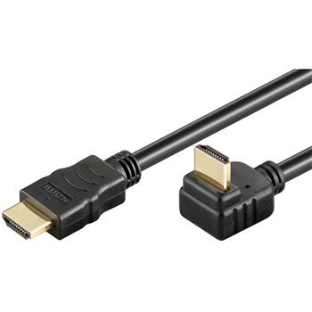 Premiumcord Kabel HDMI+Ethernet, zlac., 270°, 10m KPHDMEB10
