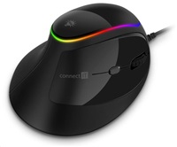 Connect It GAME FOR HEALTH ergonomická vertikální myš, drátová, černá CMO-2800-BK