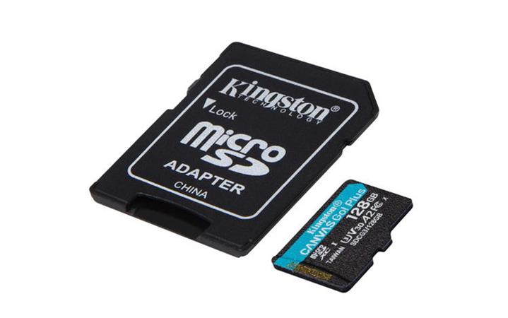 Kingston 128GB microSDXC Canvas Go! Plus, A2 U3 V30 170MB/s+adapter SDCG3/128GB