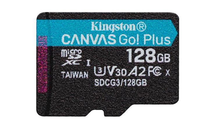 Kingston 128GB microSDXC Canvas Go! Plus, A2 U3 V30 170MB/s bez adapteru SDCG3/128GBSP