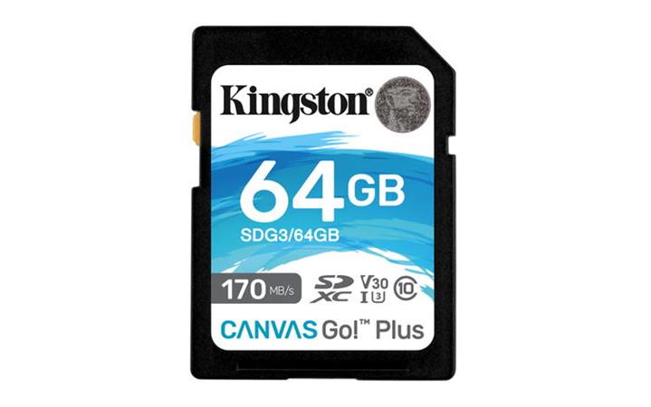 Kingston 64GB SDXC, U3 V30 170/70MB/s SDG3/64GB