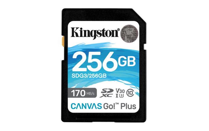 Kingston 256GB SDXC, U3 V30 170/90MB/s SDG3/256GB