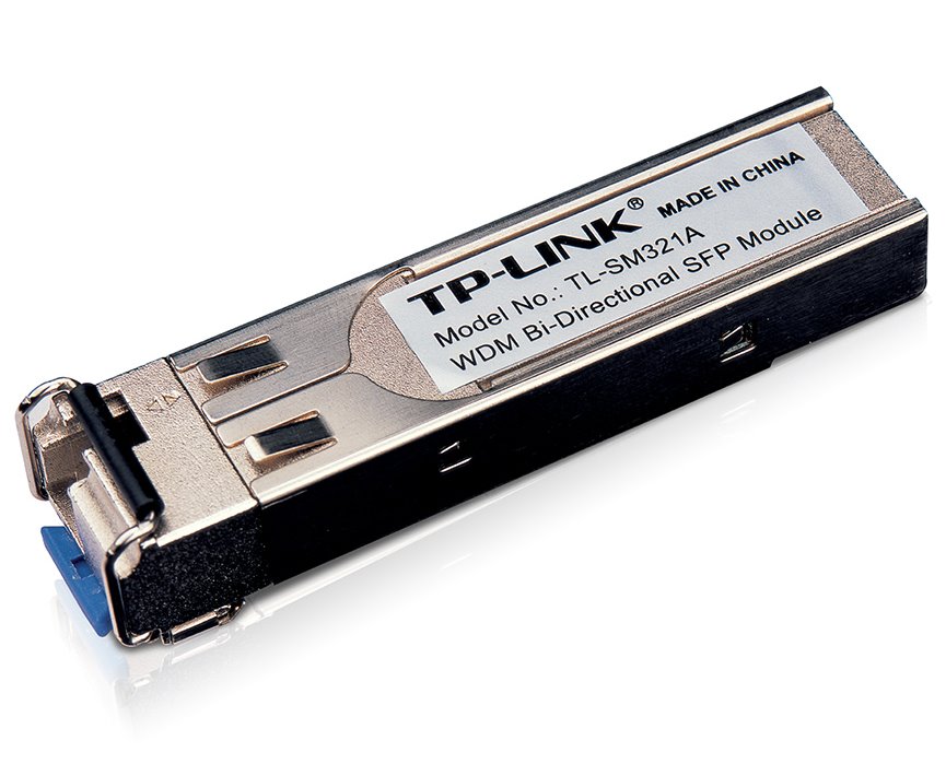 TP-Link TL-SM321A, 1000Base-BX WDM SFP LC SM Module 10km TX/RX:1550/1310nm
