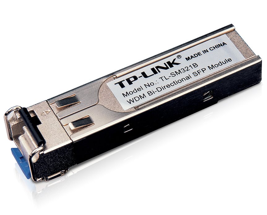TP-Link TL-SM321B, 1000Base-BX WDM SFP LC SM Module 10km TX/RX:1310/1550nm