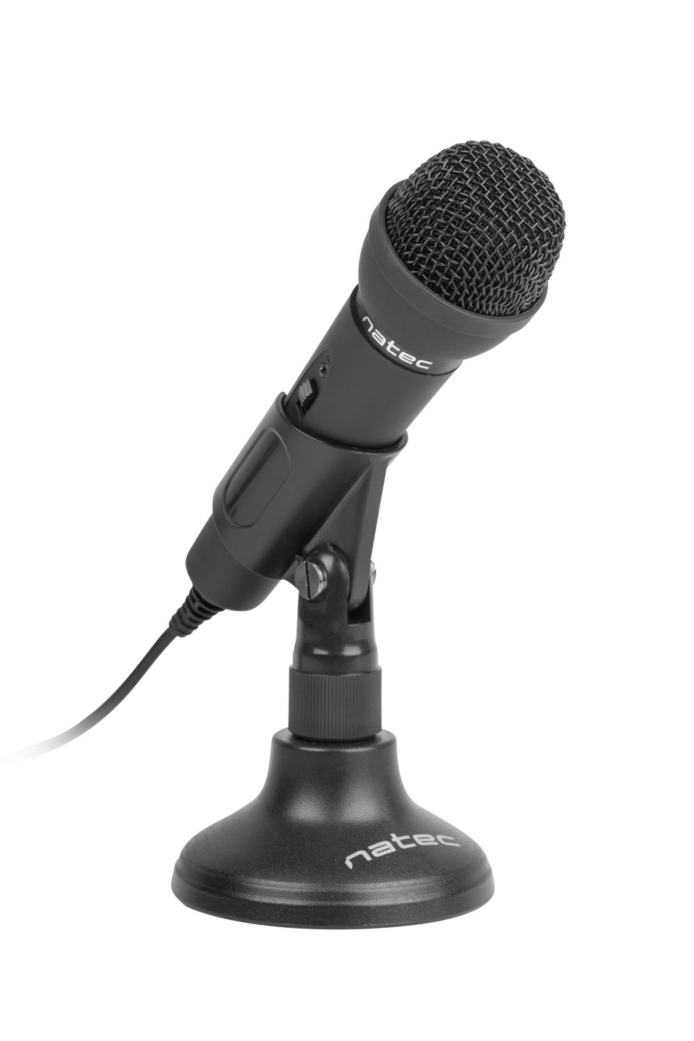 Natec NMI-0776 Microphone Adder Black Mini Jack 3,5mm Low-Noise,omniderctional Microphone