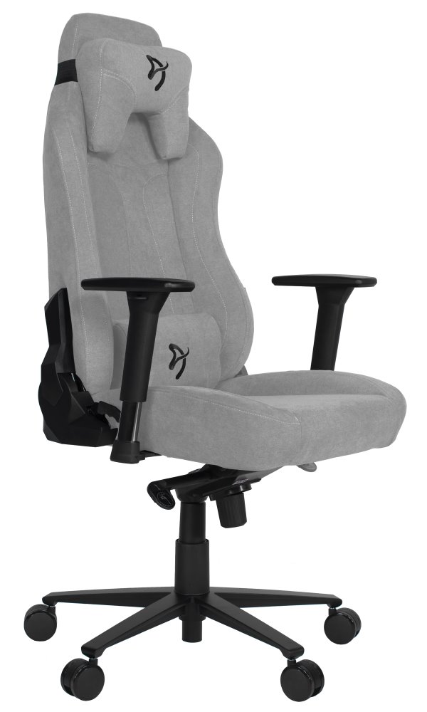 Arozzi VERNAZZA-SFB-LG Vernazza, Soft Fabric Gaming Chair Light Grey